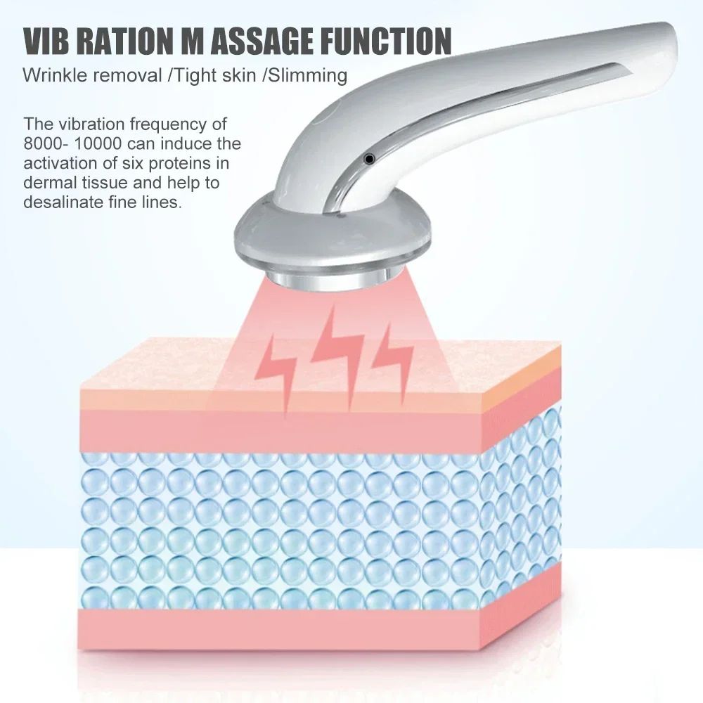 6-in-1 Ultrasonic Cavitation Body Massager – EMS Face Lifting & Skin Tightening Machine with Infrared Therapy