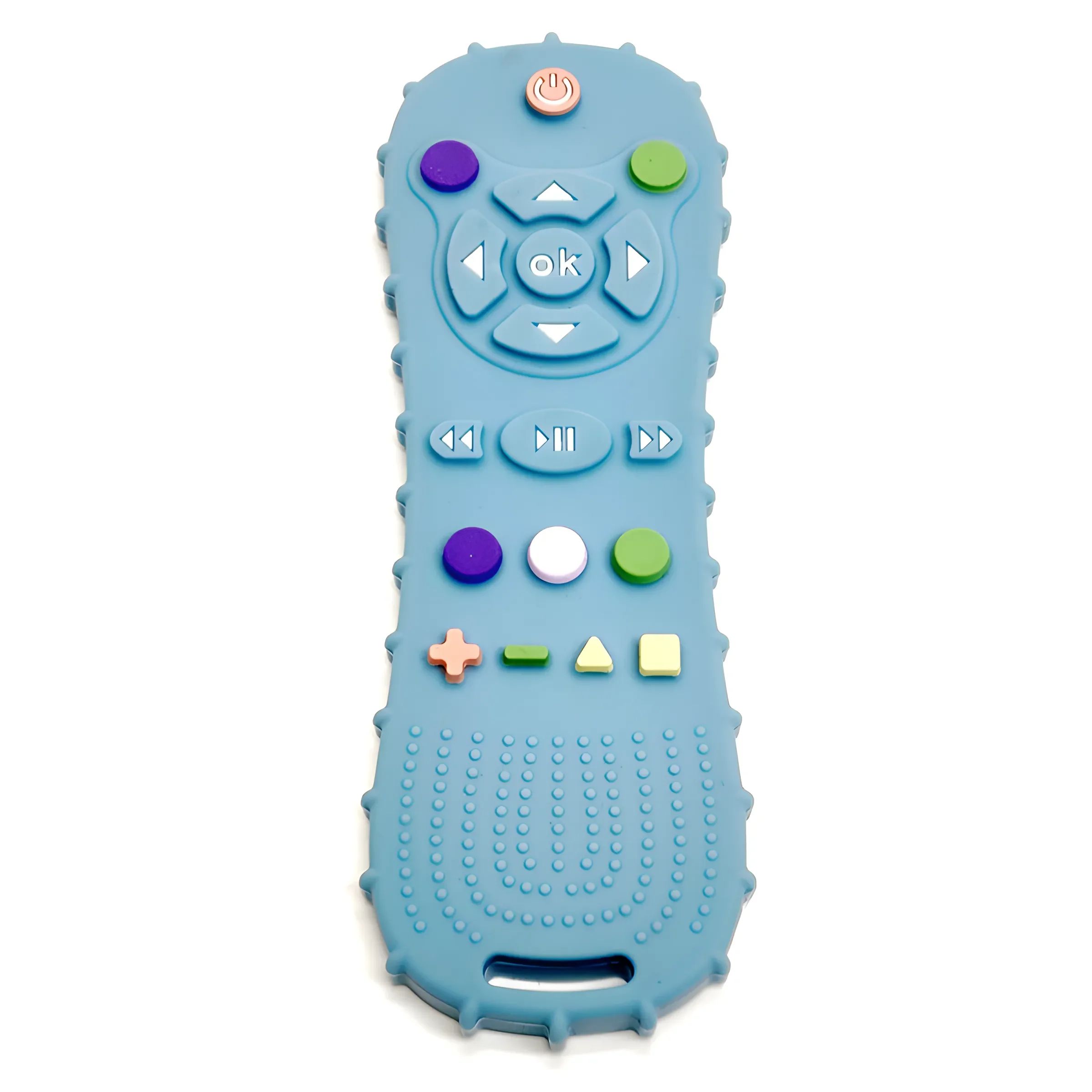Baby Silicone Remote Teether, Teething Stick Pacifier Glove Toy Set