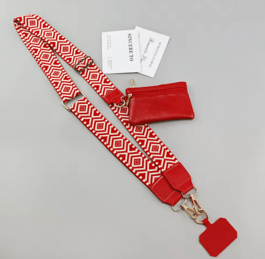 Crossbody Phone Lanyard Wallet Strap Adjustable Phone Strap With Coin Pouch