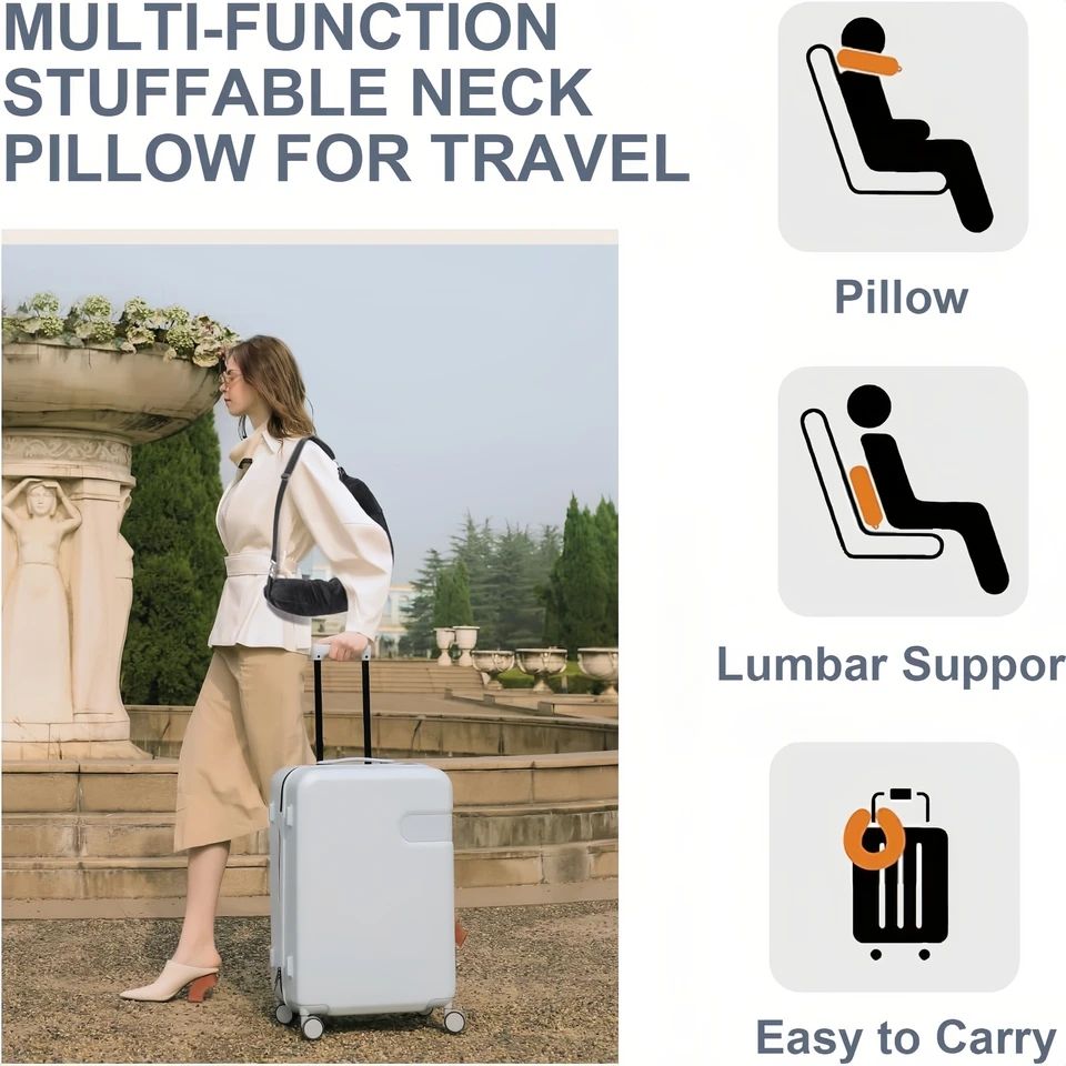 Convertible U Shaped Travel Neck Pillow