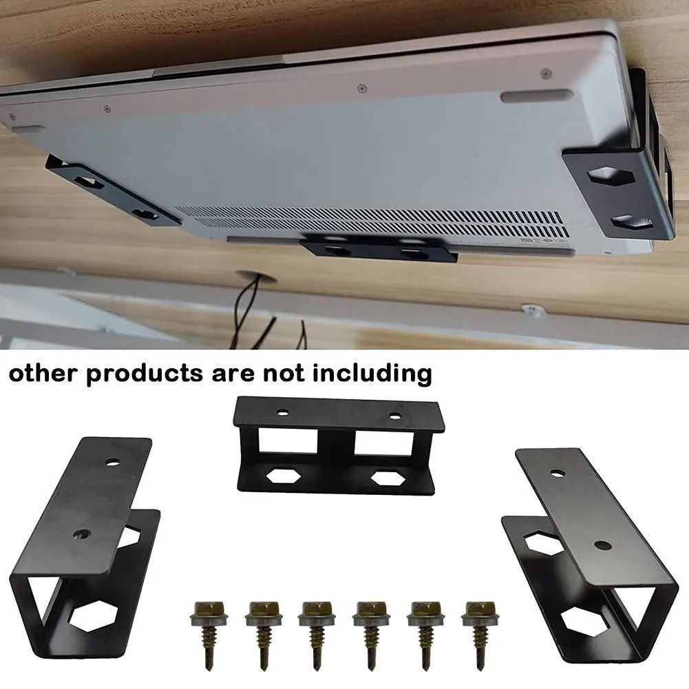 Professional Under-Desk Laptop Storage Mount Heavy Duty Aluminum Desktop Organizer for Home Office