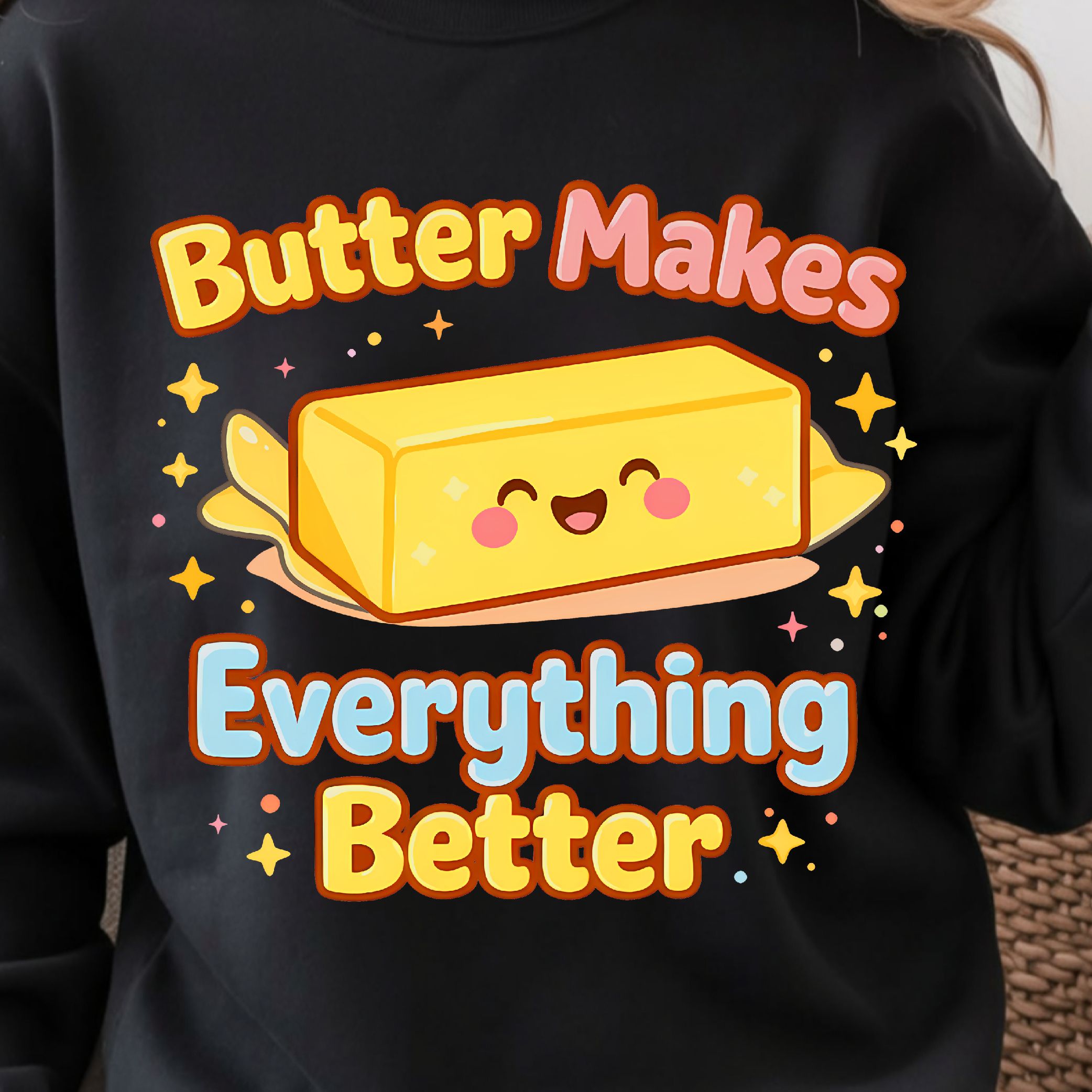 Butter Makes Everything Better Shirt, Funny Baking T-Shirt, Foodie Humor Tee
