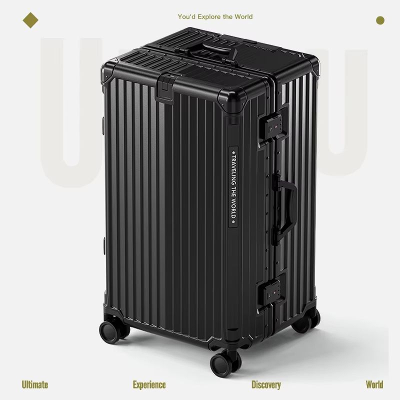 Hard Shell Carry On Suitcase Rolling Travel Luggage with Spinner Wheels 20 24 26 28 30 Inch Large Capacity Durable Lugga