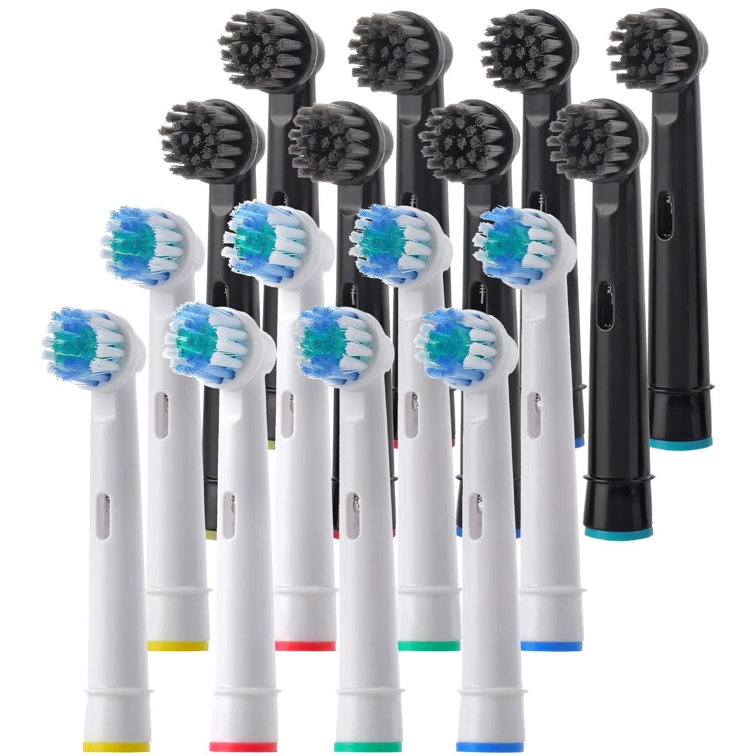 Electric Toothbrush Replacement Brush Heads Basic Cleaning Nozzle Compatible with D100 D25 D30 D32