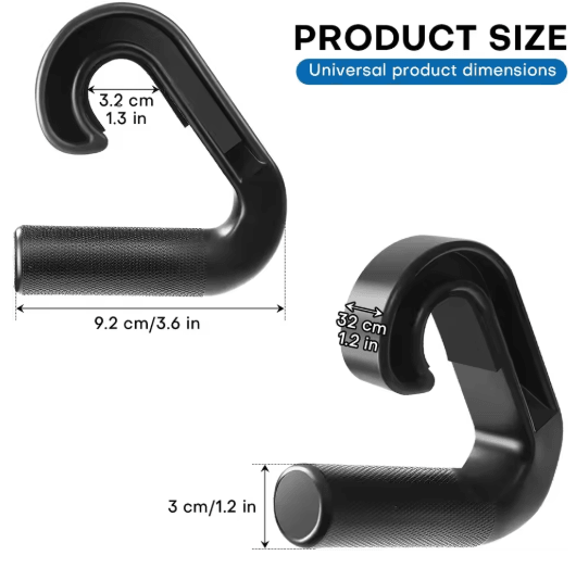 2 PCS Nylon Suspension Grip Handles – Non Slip Lat Pulldown and Cable Machine Attachments