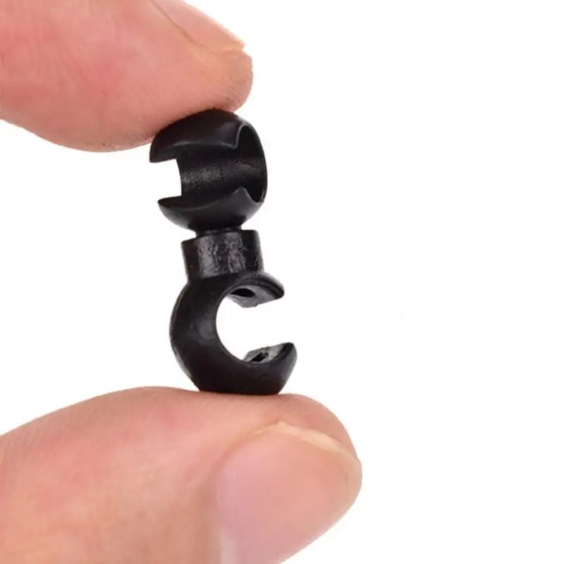 Rotatable S Buckle Bike Brake/Derailleur Shift Clips, MTB Cable Line Tube Ring Clasp