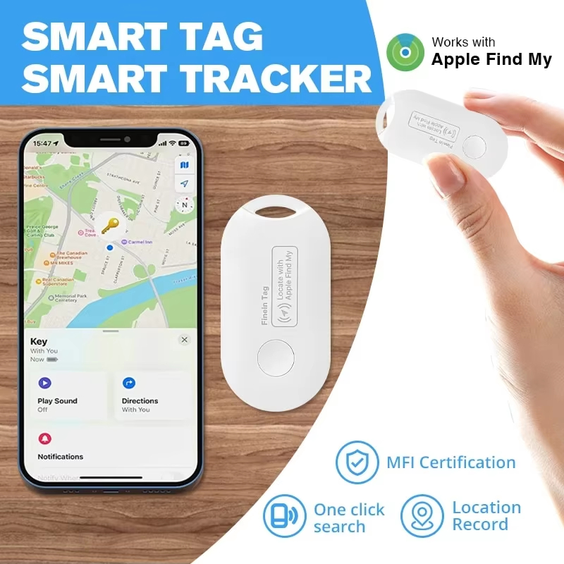 Compact GPS Bluetooth Tracker for Kids Elderly Pets & Vehicles
