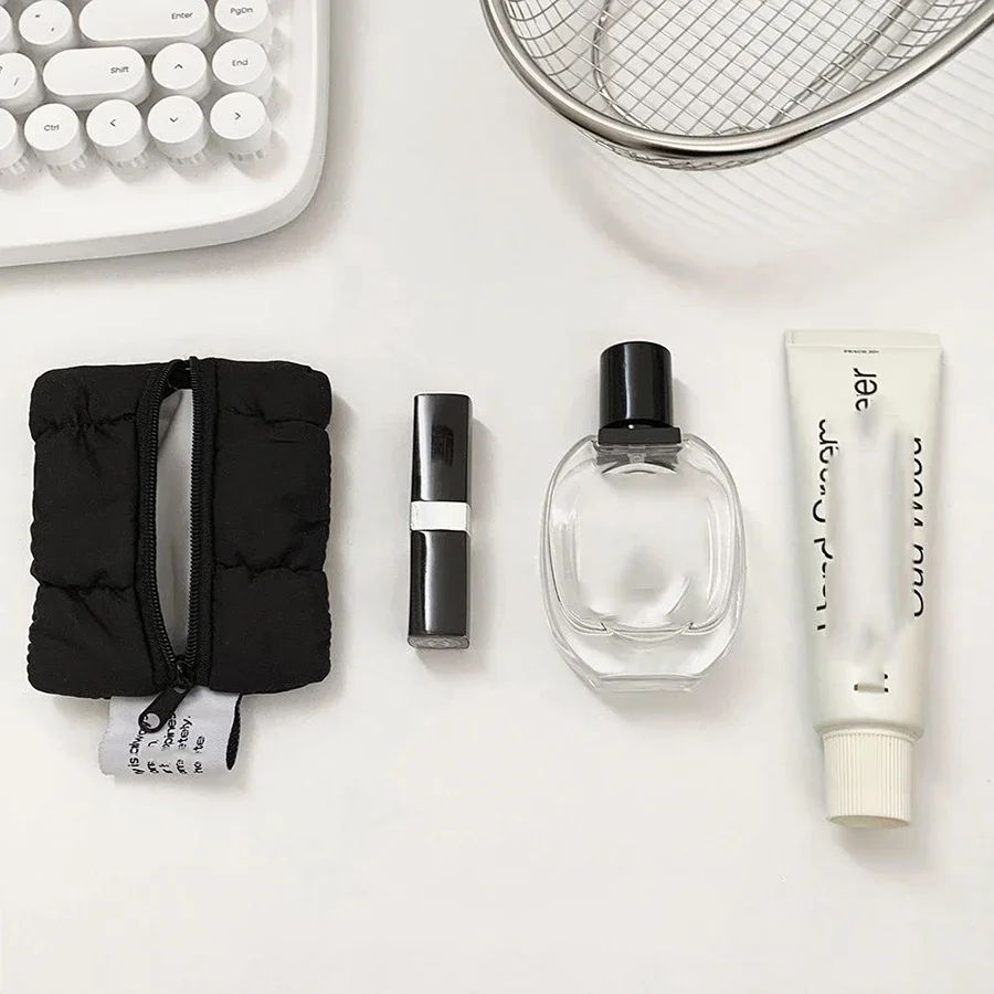 Cloud Mini Coin Purse & Lipstick Pouch - Small Makeup Bag + Key Case