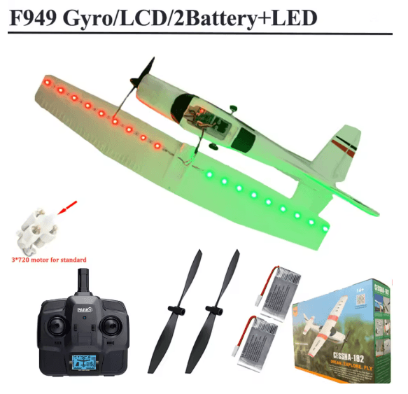 WLtoys F949 RC Airplane Cessna 182 with Gyroscope and 3D6G Flight Mode