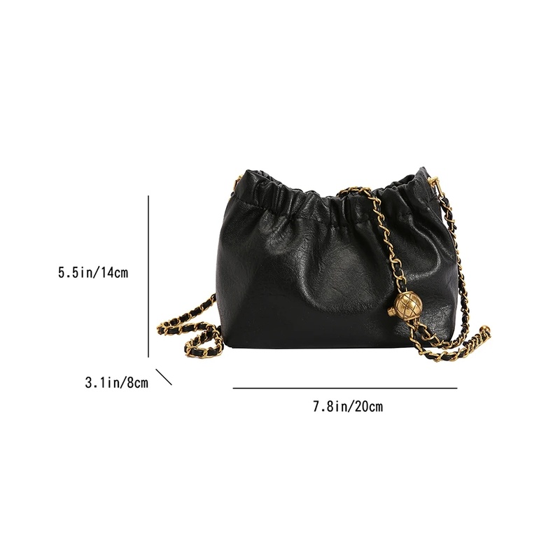 Stylish Women Chain Shoulder Bag, Versatile Crossbody Hobo Tote, Sling Satchel, Casual Girl Purse