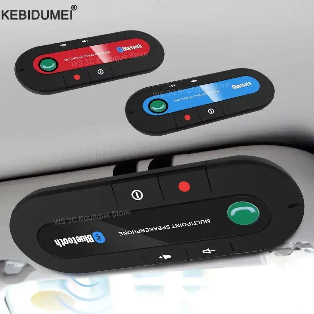 Premium Sun Visor Bluetooth Car Speaker Hands-Free Kit – Wireless Audio Receiver & Speakerphone for Safe Driving