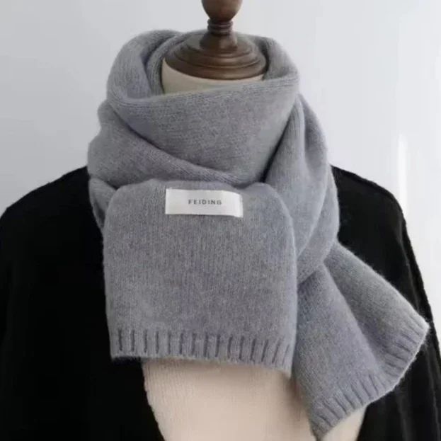Unisex Winter Thermal Knitted Scarf