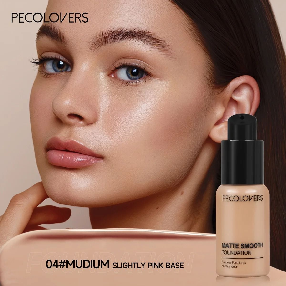 PECOLOVERS Oil Control Matte Finish Liquid Foundation