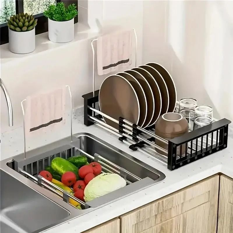 Space-Saving Multi-Layer Dish & Cup Drainer