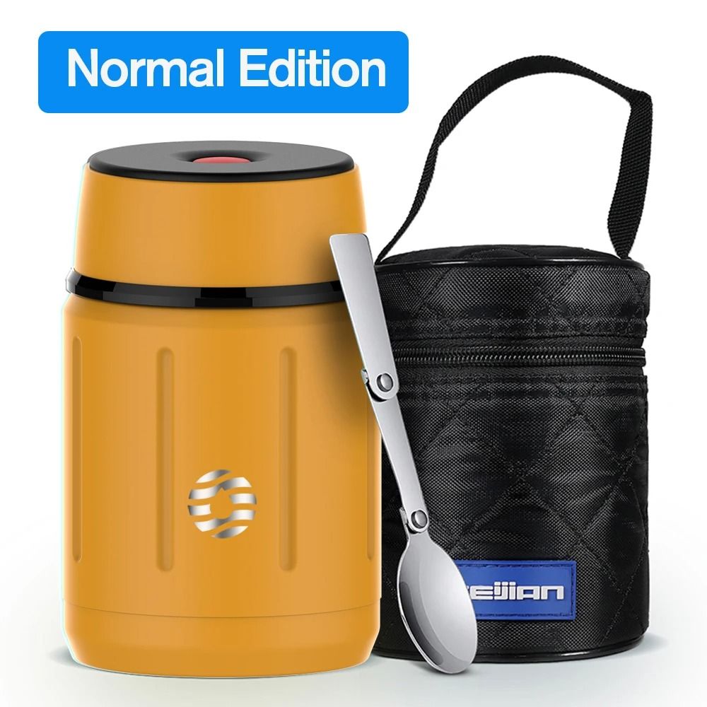 Food Thermos Vacuum Lunch Box Stainless Steel 750ML with Spoon