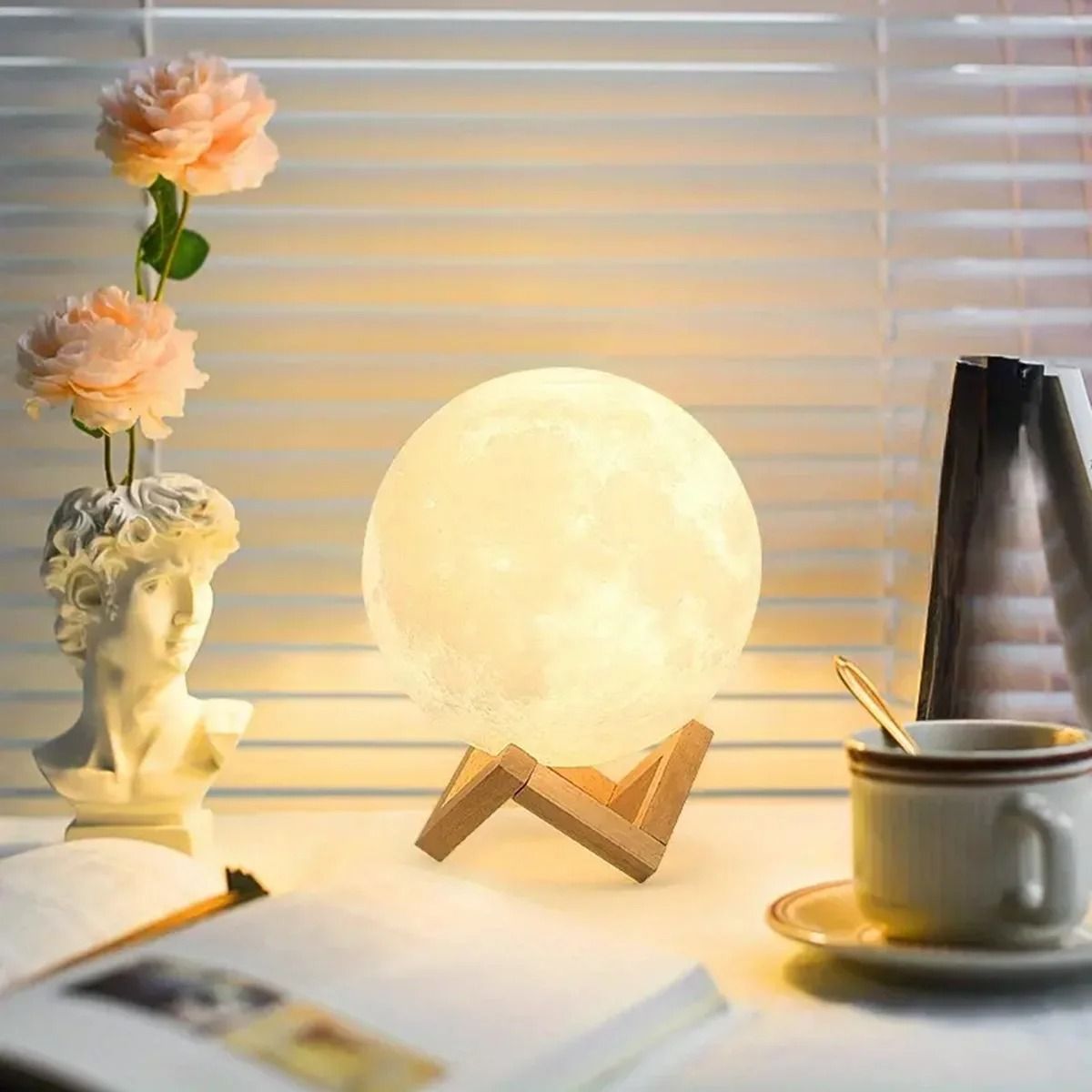 3D Moon Night Light Lamp