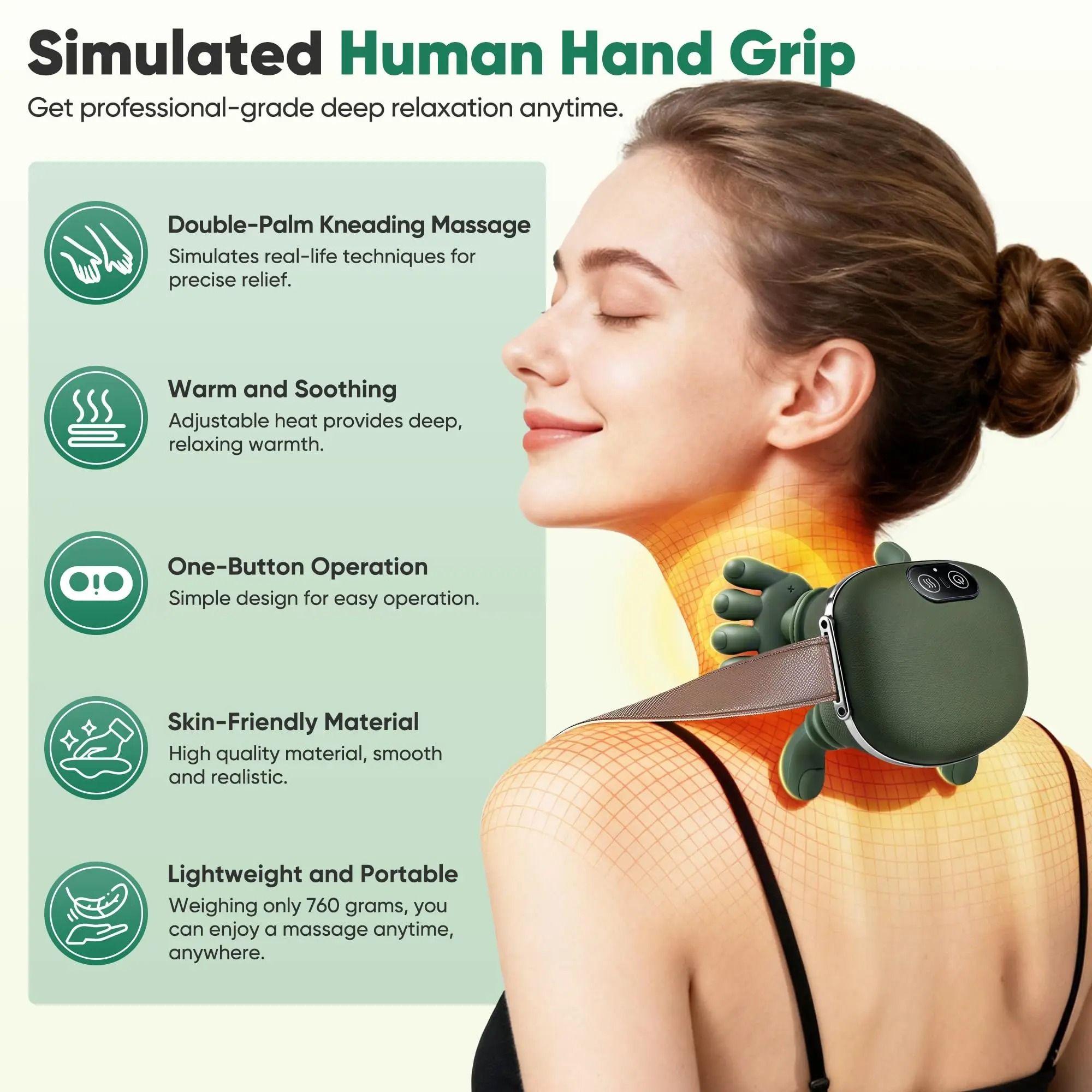Wireless Bionic Finger Neck and Shoulder Massager