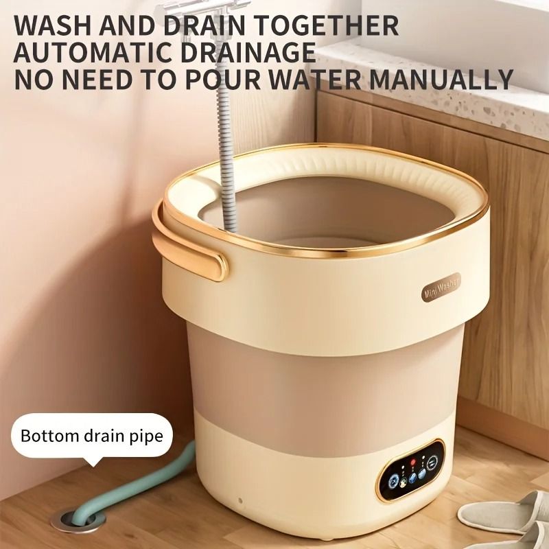 Travel Ready Collapsible 15L Washer & Spin Dryer