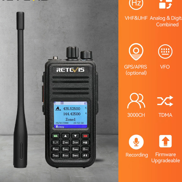 Dual Band Digital Walkie Talkie Long Range Two Way Radio