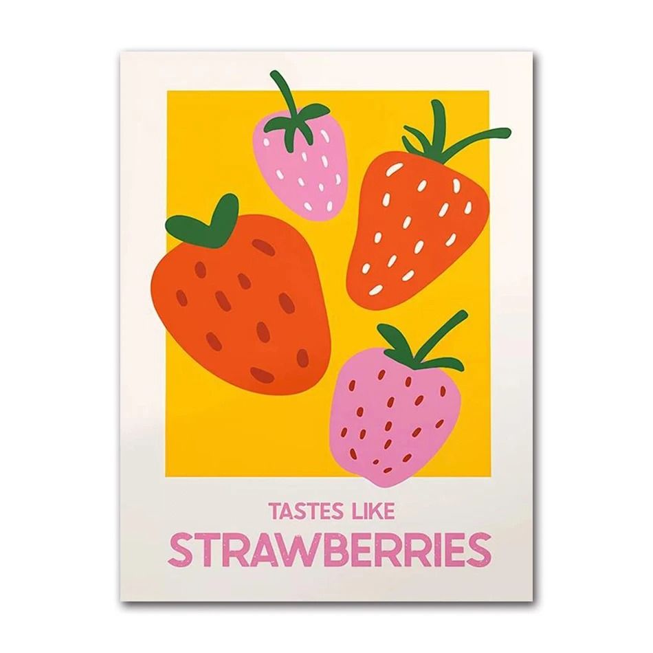 Retro Cocktail Wall Art Canvas Drink Poster for Kitchen and Bar Decor