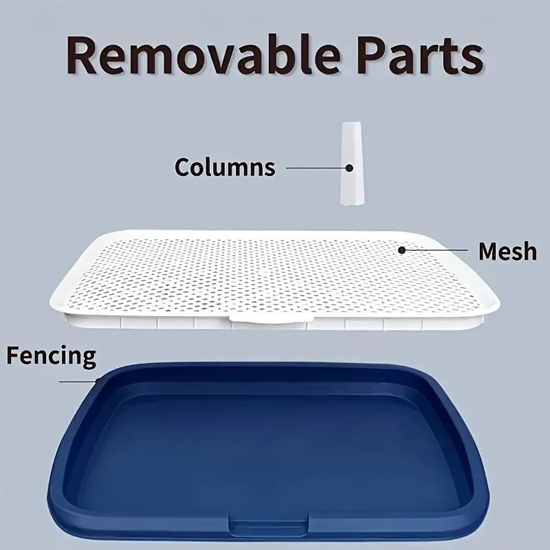 Dog Potty Training Toilet with Removable Net Reusable Dog Pee Pad Holder Tray