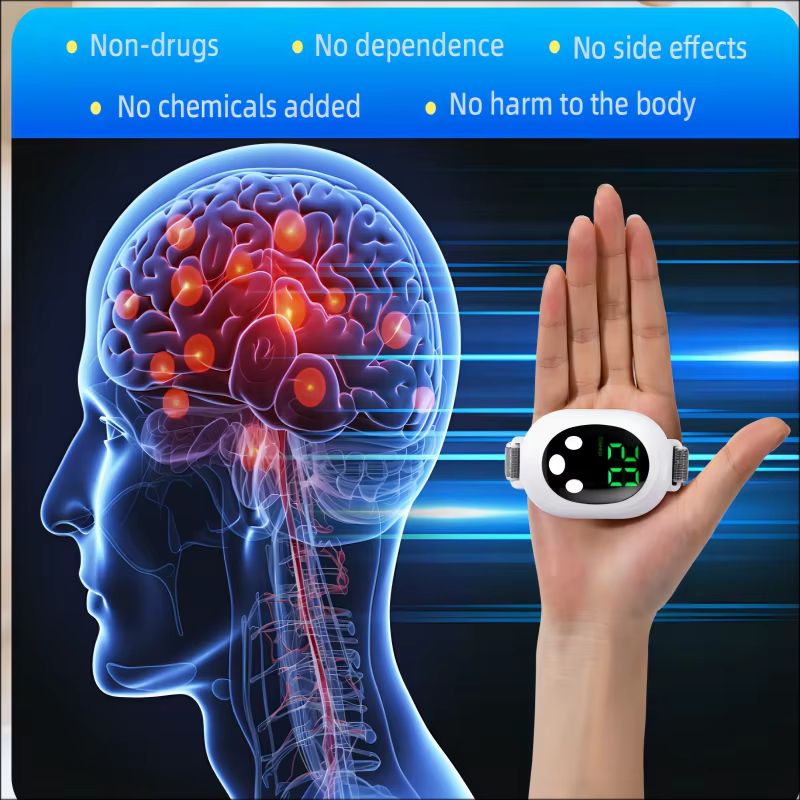 Microcurrent EMS Sleep Aid Device Palm Pulse Massager for Stress and Insomnia Relief