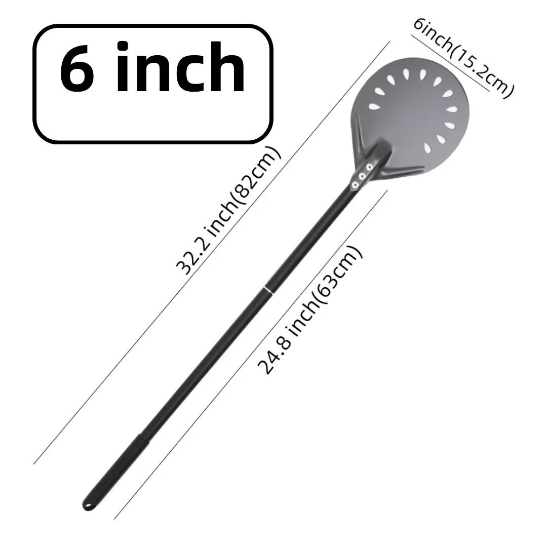 Aluminum Pizza Peel Bread Paddle with Wooden Handle