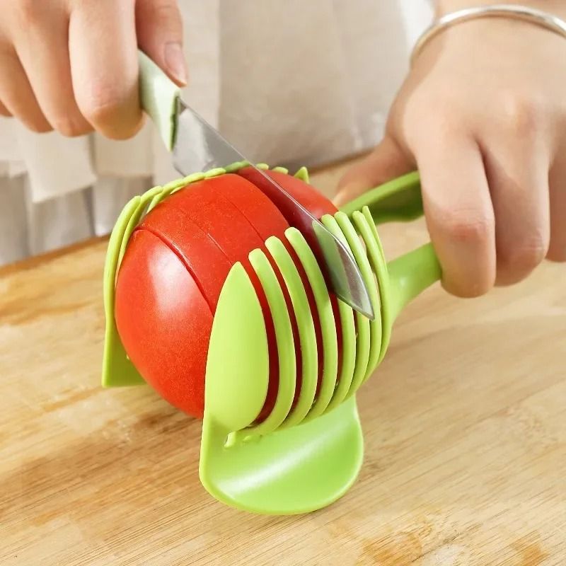 Stainless Steel Handheld Fruit Slicer Multi Function Cutter for Orange Lemon and Tomato