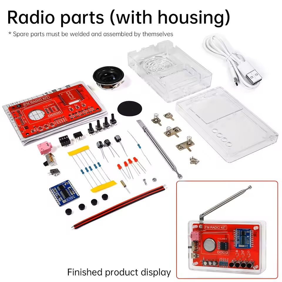 DIY RDA5807 FM Radio Electronic Kit with Digital Display