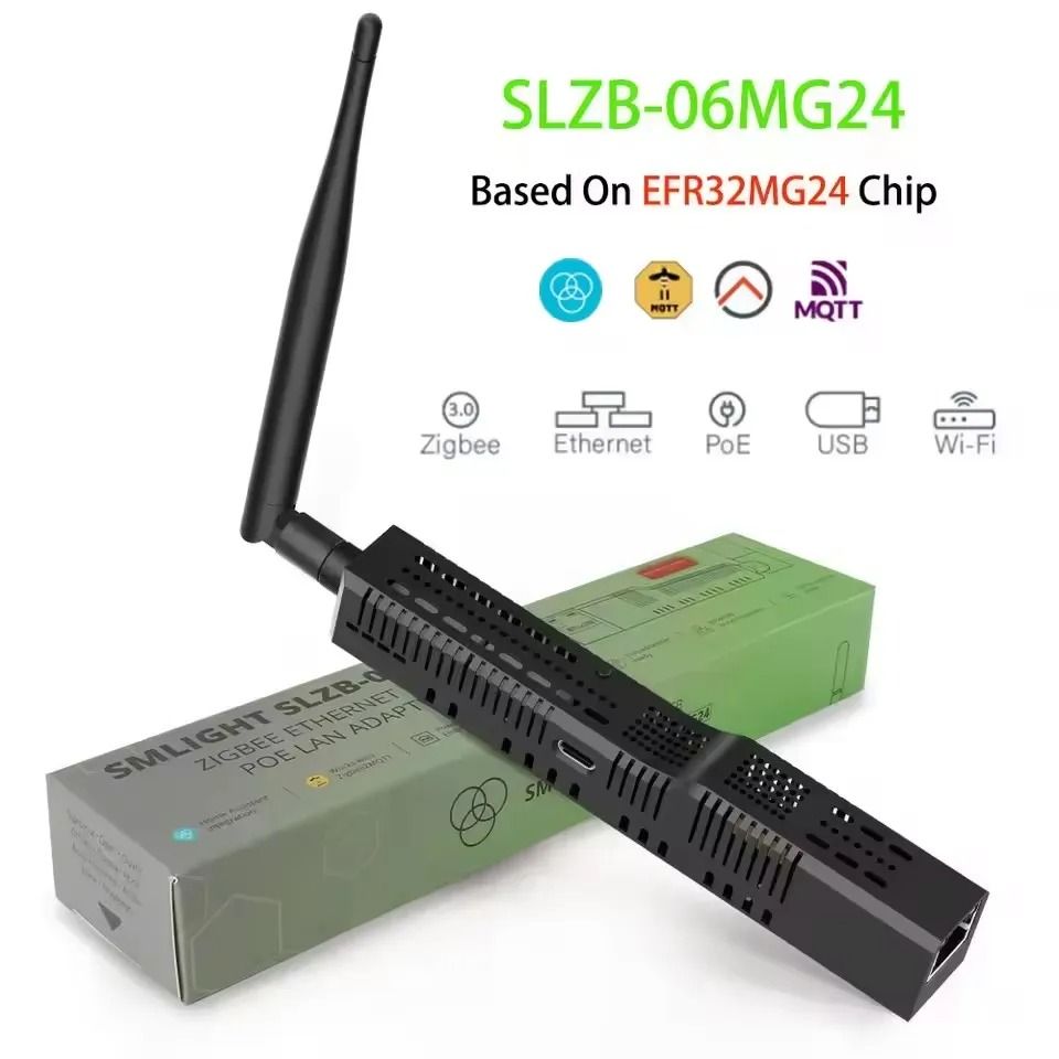Smart Zigbee 3.0 Adapter with Ethernet, WiFi, USB, and PoE