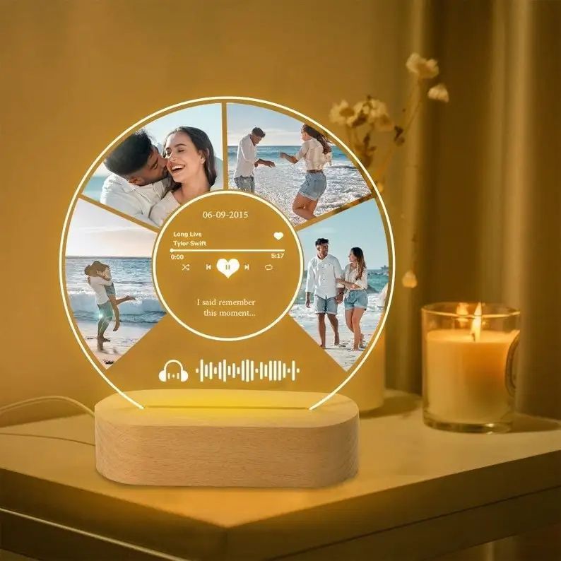 Personalized Spotify Acrylic Photo Lamp