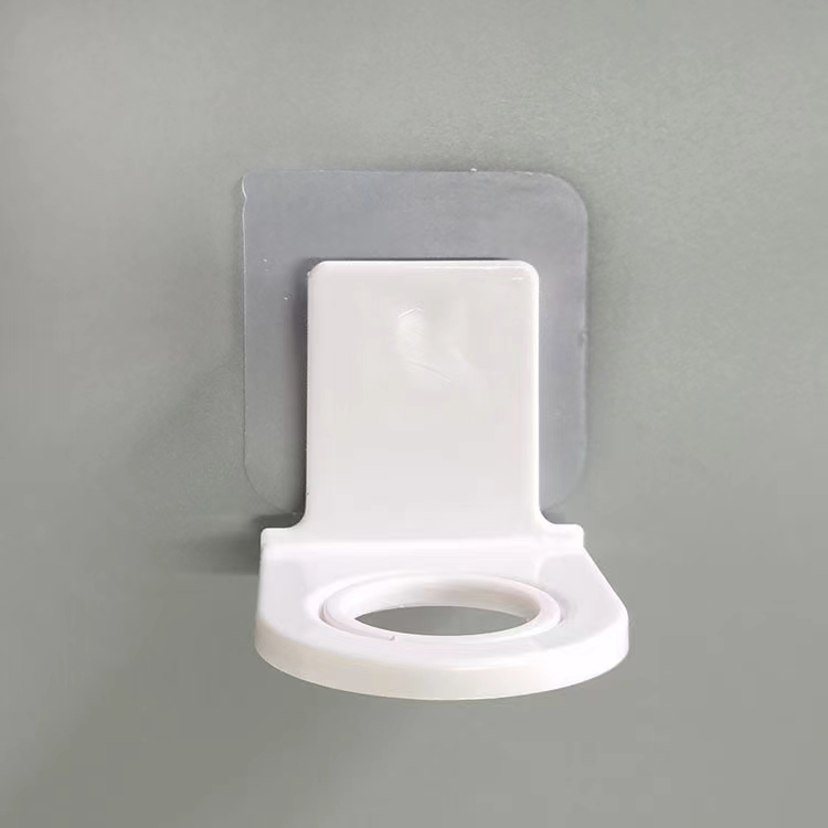 Adhesive Wall Mounted Adjustable Dispenser Bottle Holder, Shampoo Lotion Hand Soap Hanger, Bathroom Storage Rack