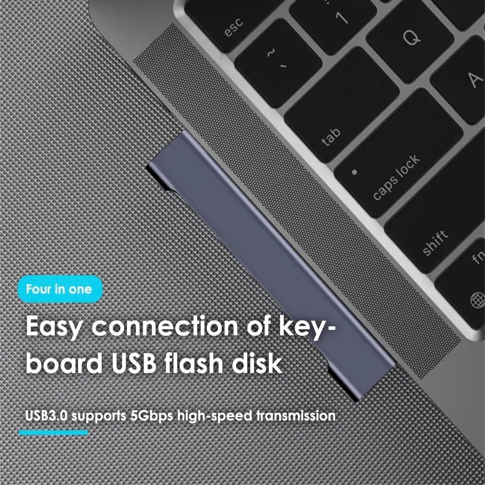 High-Speed USB-C Docking Station – PD Charging & OTG Splitter – High-Yield Data Interaction Hub