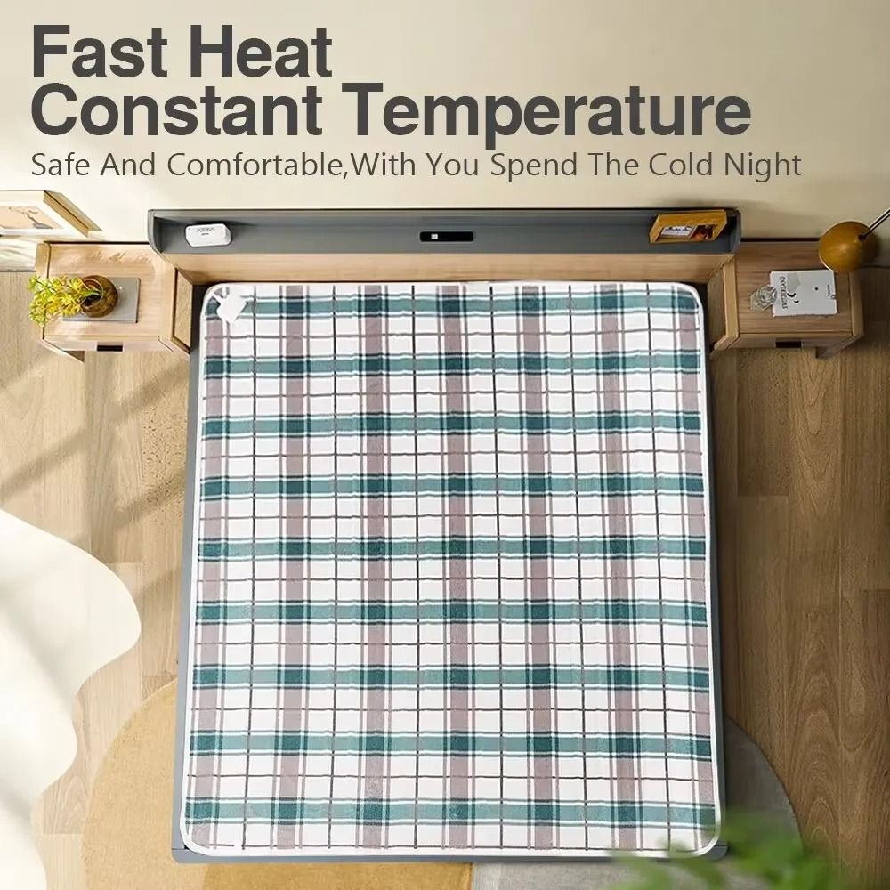 Electric Mattress Blanket Dual Control Household Mite Removal Winter Bed Cover