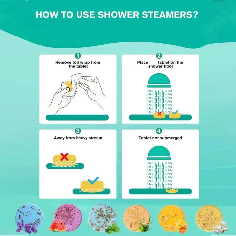 SerenityScents Shower Steamers Advent Calendar 24 Piece Aromatherapy Set