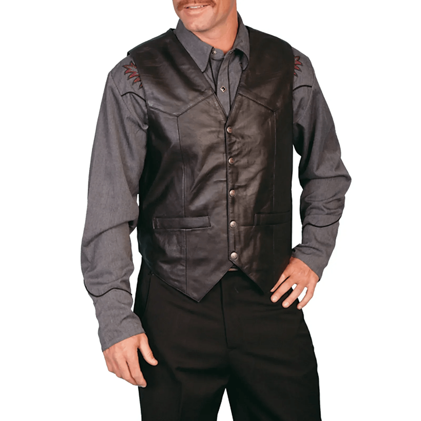 Mens Leather Biker Vest For Riding, Casual Outfits & Year-Round Rugged Layering