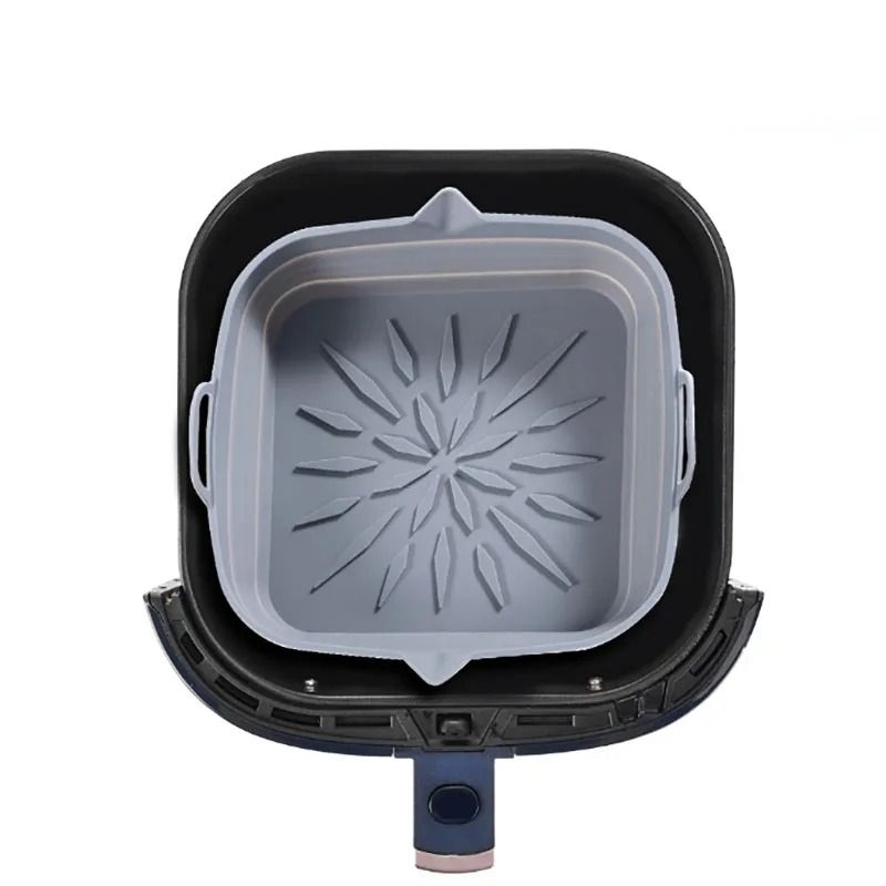 Silicone Square Air Fryer Liner Reusable Baking Tray and Basket Insert