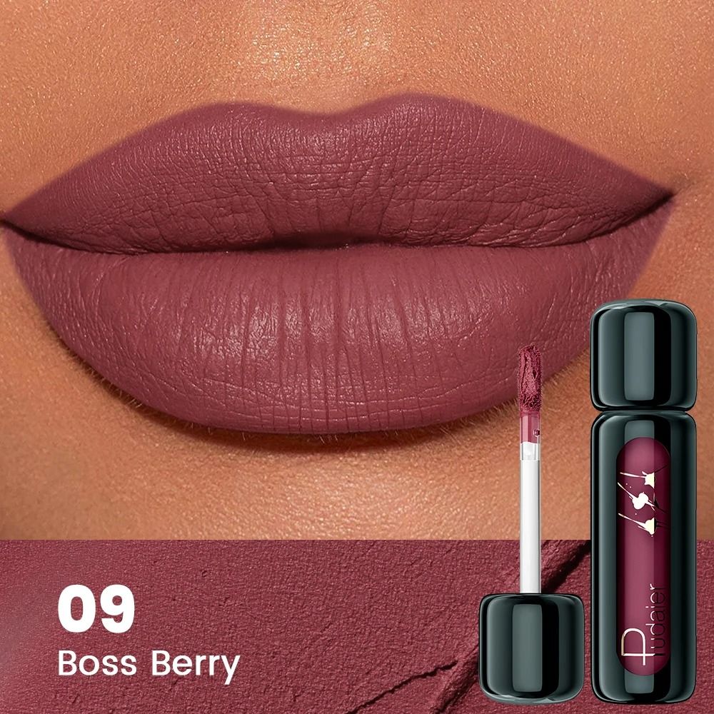 VelvetBloom Matte Velvet Lip Gloss High Pigment Liquid Lip Mud