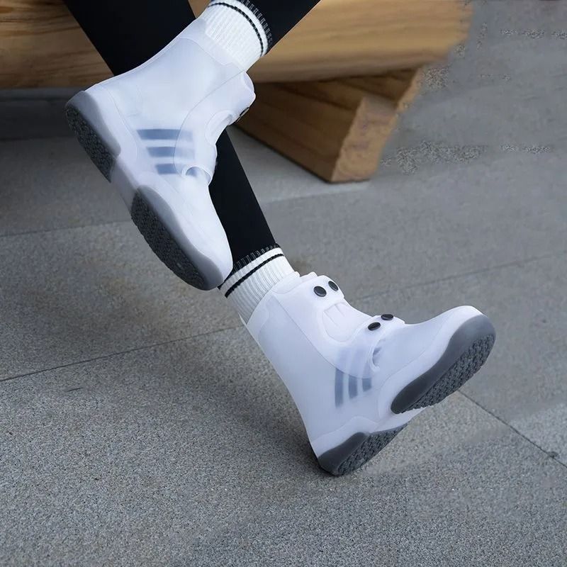 Two Tone Waterproof Reusable Anti-Skid Shoe Covers
