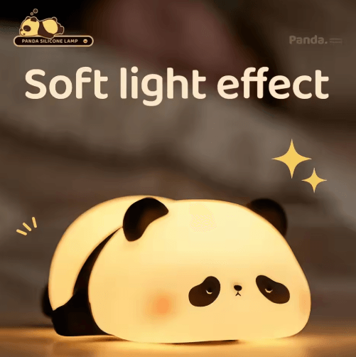 Cute Silicone Animal Night Light with USB Rechargeable & Dimmable Glow
