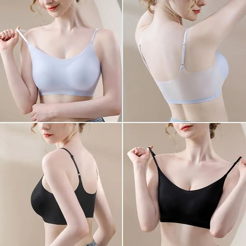 Ultra Thin Breathable Ice Silk Wireless Bra Seamless Cooling Bralette