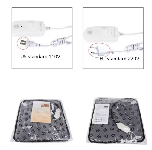 Adjustable Electric Pet Heating Pad – Waterproof Dog & Cat Warming Mat with Safety Protection