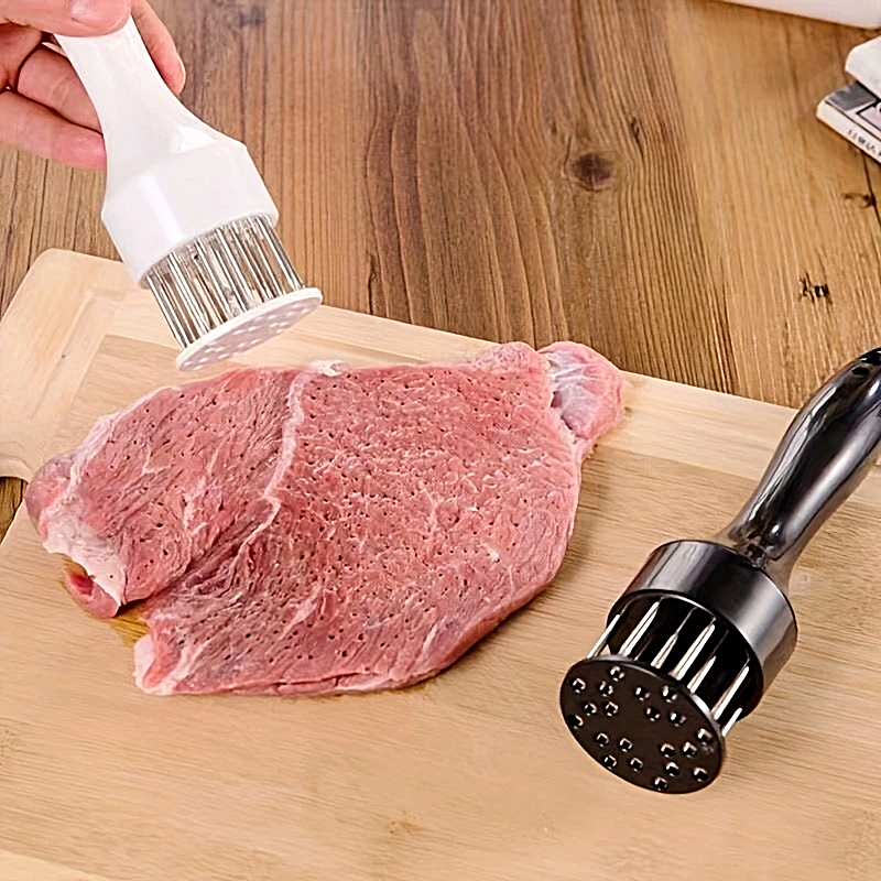 Professional Stainless Steel Meat Tenderizer Steak Tenderizer and Rib Breaker for Ultimate Marination