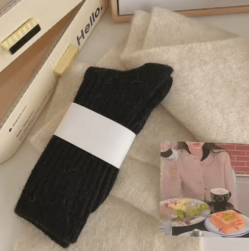 Womens Thermal Wool Socks – Thick Cashmere Warm Long Winter Socks