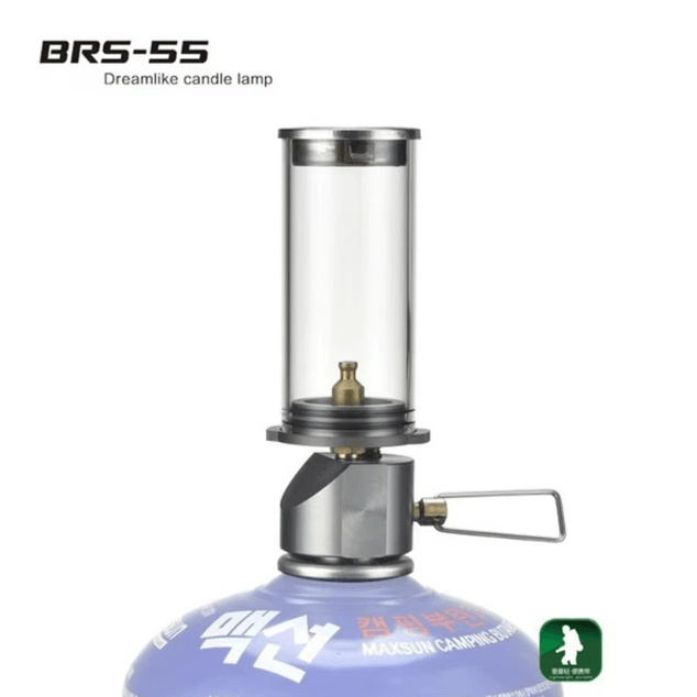 BRS-55 Windproof Gas Camping Lantern – Dreamlike Candlelight Camping Lamp for Tent Lighting & Outdoor Adventures