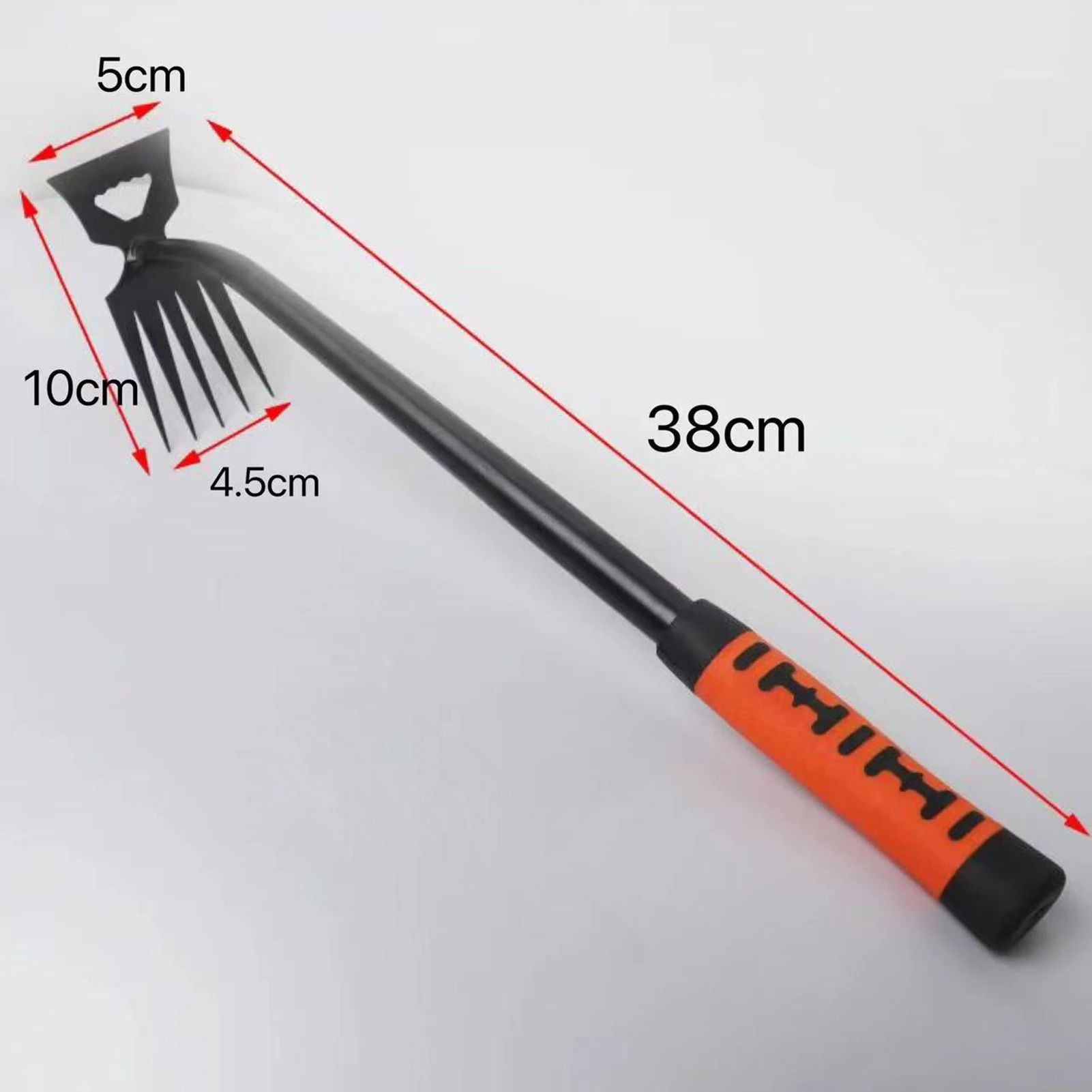 Metal Weed Cleaning Shovel & Garden Rake – 2-in-1 Stainless Steel Dual-Headed Weeding Tool