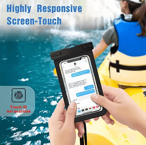 Sealed Waterproof Phone Pouch – Underwater Dry Bag Case with Strap
