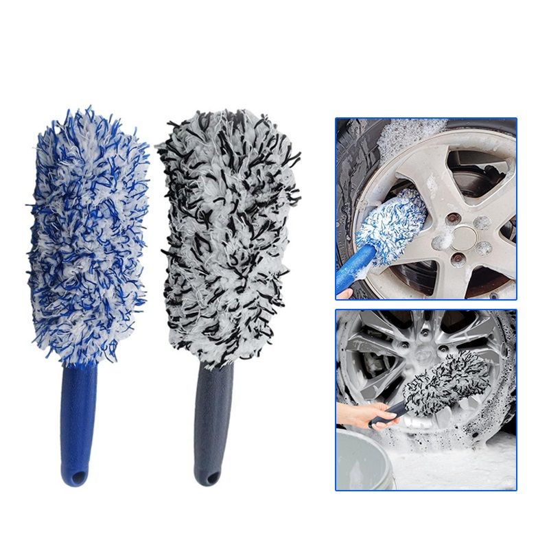 Heavy-Duty Car Wheel Brush, Durable Tire Rim & Hub Cleaning Tool for Effortless Washing & Detailing Care