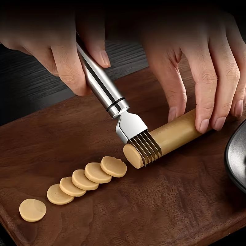 Stainless Steel Multi-Blade Vegetable & Garlic Cutter – Portable Green Onion Shredder