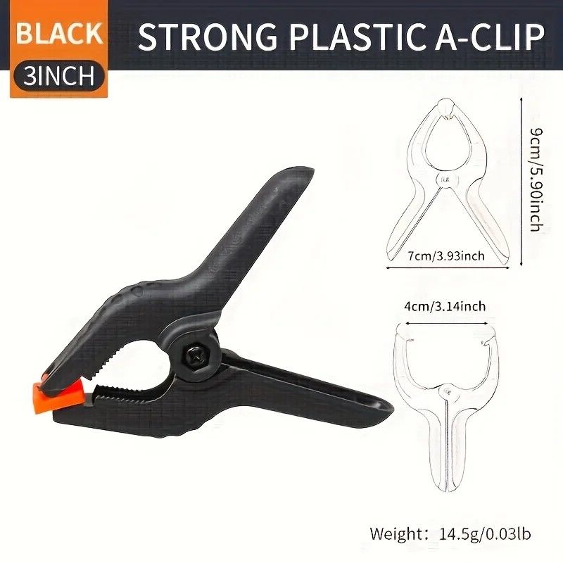 PrecisionGrip Adjustable Nylon Spring Clamps – 3/4/6/9 Inch Carpentry Set